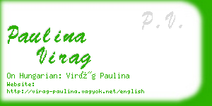 paulina virag business card